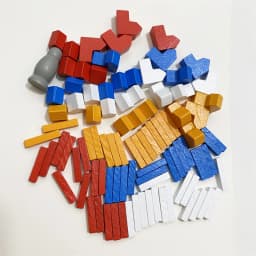 97Pcs/set Way/House/City/ Wooden Game Pieces Colorful Chess Pieces for Board Games Accessories