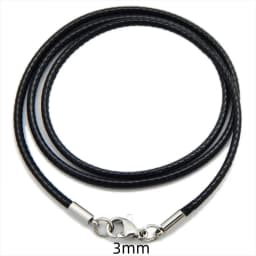 1/1.5/2/3mm Genuine Black Leather Necklace Cord For DIY Stainless Steel Neck Bracelet Jewelry Craft Making Supplies Accessories