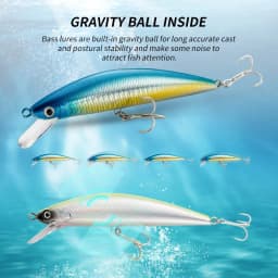Fishing Lure Sinking Minnow 13cm 15cm 40g 60g Weight System Hard Lure Pesca Strong Treble Hooks Wobbler Jerkbait Swimbait Bait