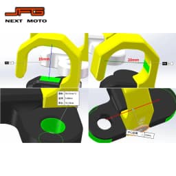 CNC Motorcycle Brake Hose Snap Line Clamp For Suzuki DR RM DRZ RMZ DL 125 250 400S 400E RMZ450 DRZ 250 400 450 400SM 1996-2019