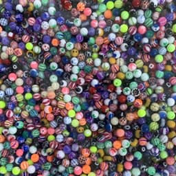 WKOUD 100pcs 5mm Acrylic Big Ball Balls Replacement Nose Barbell Earring Tongue Eyebrow Ring Body Piercing Jewelry