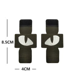 Cat Another Eyes on You Emboridery Patch Military Cap Backpack WOLLE Accessory Glow in Dark Tactical Decorative Patches