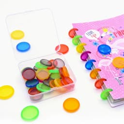 Fromthenon 30/50pcs Disc Binding Discs for Discbound Notebook Mushroom Hole Planner Scrapbooking Rings Office School Stationery