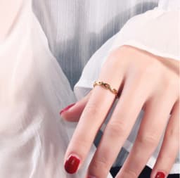 Chain Ring Stainless Steel Rings For Men Women's Rings Geometry Ring Finger Gold Silver Color Ring Set Women Jewelry Gift