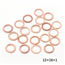 20/50PCS Copper Washer Set Flat Ring Gasket Sump Plug Oil Seal O-ring Kit M5-M24 10*14*1MM Washers Boat Motorcycle Accessories