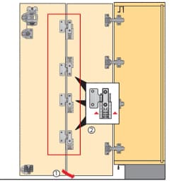 4PCS Cupboard Folding Door Wardrobe Built-in Hinge Accordion Folding Wardrobe Door Wardrobe Systems Tracked Plastic Hinge