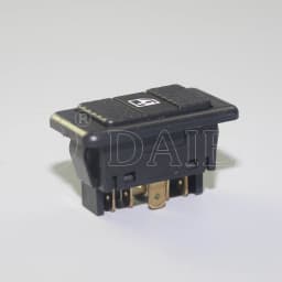 2Pcs Daier Universal 6 pin DPDT Auto Electric Power Window Switch Button with Green LED 20A 12VDC for Car Truck Vehicle