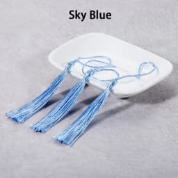30pcs/lot 70mm Hanging Rope Silk Tassel Fringe Key Chain Pendant For DIY Earrings Necklaces Jewelry Making Accessories Supplies
