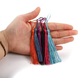 30pcs/lot 70mm Hanging Rope Silk Tassel Fringe Key Chain Pendant For DIY Earrings Necklaces Jewelry Making Accessories Supplies