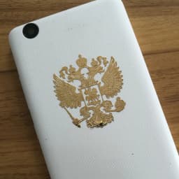 New Coat of Arms of Russia Nickel Metal Car Sticker Window Laptop Phone Decal Russian Federation Eagle Emblem 3D Car Styling