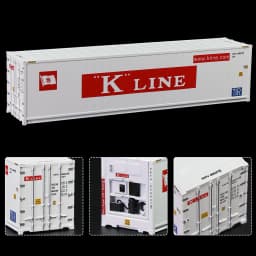 HO Scale 40ft Hi-Cube Reefer 1:87 40' Refrigerator Container Freight Cars Cargo Box C8722