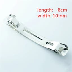 50pcs French Flat Barrette Style Spring Hair Clips Automatic Clip Blank Width Setting Bow Hairpin For Jewelry Making