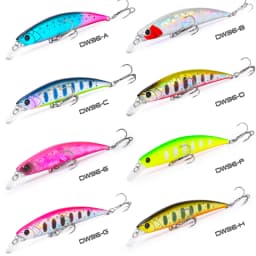 TSURINOYA Fishing Lure Sinking Minnow 80S 12g DW96 8cm Multi-color Rockfish Jerkbait Hard Bait Freshwater Saltwater Wobbler
