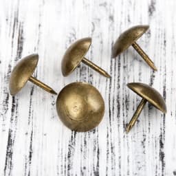 100Pcs 9x9mm Antique Brass Upholstery Nail Doornail Hardware Jewelry Gift Wine Case Box Sofa Decorative Tack Stud Pushpin
