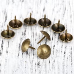 100Pcs 9x9mm Antique Brass Upholstery Nail Doornail Hardware Jewelry Gift Wine Case Box Sofa Decorative Tack Stud Pushpin