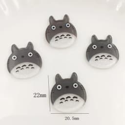 20pcs Colorful Glitter Kawaii Grey Chinchilla Flatback Acrylic Sheet Applique Scrapbook DIY Decor Craft F830