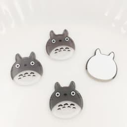 20pcs Colorful Glitter Kawaii Grey Chinchilla Flatback Acrylic Sheet Applique Scrapbook DIY Decor Craft F830