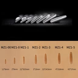 SOZO MZ1 Leather Work Stamping Tool Thumbprint Horizontal In Sheridan Saddle Making Carving Stamps 304 Stainless Steel
