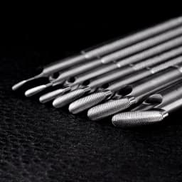 SOZO MZ1 Leather Work Stamping Tool Thumbprint Horizontal In Sheridan Saddle Making Carving Stamps 304 Stainless Steel