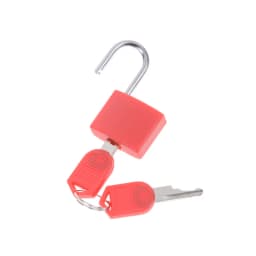 1PCS 30x23mm Small Mini Strong Steel Padlock Travel Suitcase Diary Lock With 2 Keys Colored Plastic Case Padlock Decoration