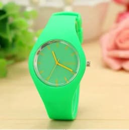 Geneva Women's Watches Fashion Pink Candy Jelly Watches Women Sport Watches Silicone Band Quartz Wristwatches Ladies Watches