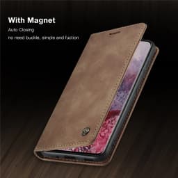 Matte Leather Flip Cover for Samsung A71 A51 A70 A50 A40 A30 A20 A10 Wallet Case S21 5G S20 Ultra Note 10 Plus S10 S10e S9 S8 S7