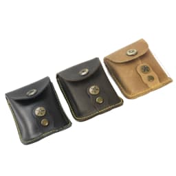 GUGULUZA Leather Slingshot Bag Ammo Pouch Slingshot Steel Balls Waist Bag Storage Bag Case for Outdoor Catapult Steel Ball Games