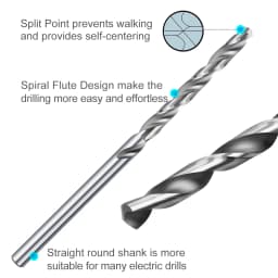 Twist Drill Bit Set 10pcs 0.3mm-4.0mm High Speed Steel Metal Wood Drill Bit Woodworling Hole Cutter Gun Drill Bit