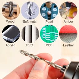 Twist Drill Bit Set 10pcs 0.3mm-4.0mm High Speed Steel Metal Wood Drill Bit Woodworling Hole Cutter Gun Drill Bit
