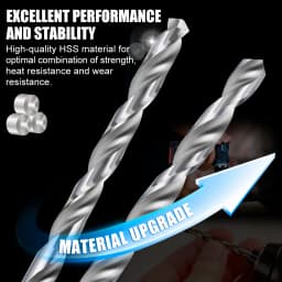 Twist Drill Bit Set 10pcs 0.3mm-4.0mm High Speed Steel Metal Wood Drill Bit Woodworling Hole Cutter Gun Drill Bit