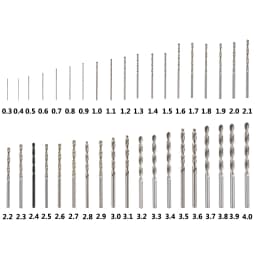 Twist Drill Bit Set 10pcs 0.3mm-4.0mm High Speed Steel Metal Wood Drill Bit Woodworling Hole Cutter Gun Drill Bit
