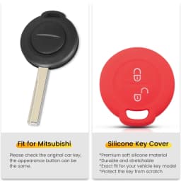 KEYYOU Silicone Remote Car Key Cover Case Fob For Mitsubishi Colt Warior Carisma Spacestar For Benz Smart Forfour City