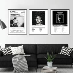 TRILOGY The Weeknd Album Poster Music Art Prints The Weeknd Fan's Gift Black & White Wall Art Picture Canvas Painting Home Decor