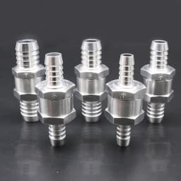 One Way 6/8/10/12/14/16mm 6 Size Valves Aluminium Alloy Fuel Non Return Check Valve One Way Fit Carburettor Wholesale Price