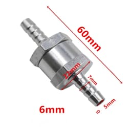 One Way 6/8/10/12/14/16mm 6 Size Valves Aluminium Alloy Fuel Non Return Check Valve One Way Fit Carburettor Wholesale Price