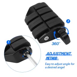 1 Pair Footpeg Motorcycle Passenger Rear Foot Peg Footrest For Harley Sportster Iron Touring Custom Dyna Fat Bob Softail Fat Boy