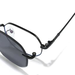 Removable Sunglasses Women Men Hexagon Glasses Clip On Lens Anti Blue Light Computer Glasses Dames 7000
