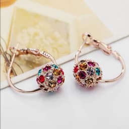 Fashion Trend Earrings Zircon Pendant Earrings Shiny Earrings for Women's Wedding Betrothal Bride Jewelry Birthday Gift