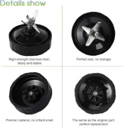 7 Fin Gears Blender Blade for Nutri Ninja BN751 BN801 BL450-30 BL456-30 BL454-30 Auto IQ Pro BL685 BL482-30 BL491 BL682-30 BL642