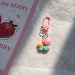 Cute Rabbit Keychain for Women Resin Bunny Carrots Bag Pendant Tulip Key Chains Girls Kids Couple Kpop Jewelry Deciration