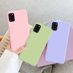 Liquid Silicone Soft Phone Case for Samsung Galaxy A31 A41 A51 A71 A11 A21S A12 A22 A32 A42 A52 A72 4G 5G Back Cover Fundas