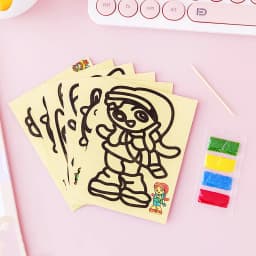 30Pcs Children's Sand Painting Set Baby Diy Handmade Creative Colored Sand Making Kindergarten Cartoon Puzzle