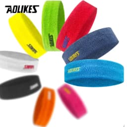 AOLIKES 1PCS High Quality Cotton Sweat Headband For Men Sweatband women Yoga Hair Bands Head Sweat Bands Sports Safety
