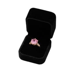 Square Red Engagement Velvet Earring Ring Box Organizer For Valentine Day Gift Wedding Ring Showcase Jewelry Packaging Wholesale