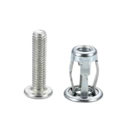 1/5/10pcs Petal Rivet Lock Nuts with Screw Fixed License Plate for Car Screw Iron Skin Car Metal Screw Jack Nuts Hollow Wall