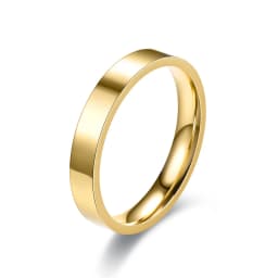 4mm Simplicity Flat Stainless Steel Rings Japanese Korean Fashion Glossy Titanium Steel Finger Rings Youth Boy Girl Jewelry Gift