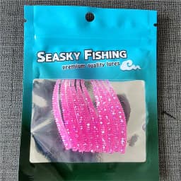 MUKUN 10pcs 03g 0.45g Soft Fishing Lure Rockfish Twin Tail Artificial Wobbler Crankbait Bionic Silicone Fluorescent Worm Bait