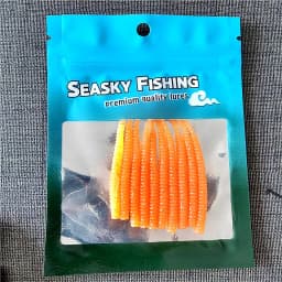MUKUN 10pcs 03g 0.45g Soft Fishing Lure Rockfish Twin Tail Artificial Wobbler Crankbait Bionic Silicone Fluorescent Worm Bait