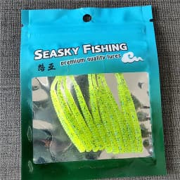 MUKUN 10pcs 03g 0.45g Soft Fishing Lure Rockfish Twin Tail Artificial Wobbler Crankbait Bionic Silicone Fluorescent Worm Bait