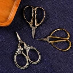 1Pc Mini Stainless Steel Retro Pocket Scissors Antique Thread Cutter Vintage Embroidery Cross Stitch Sewing Tools